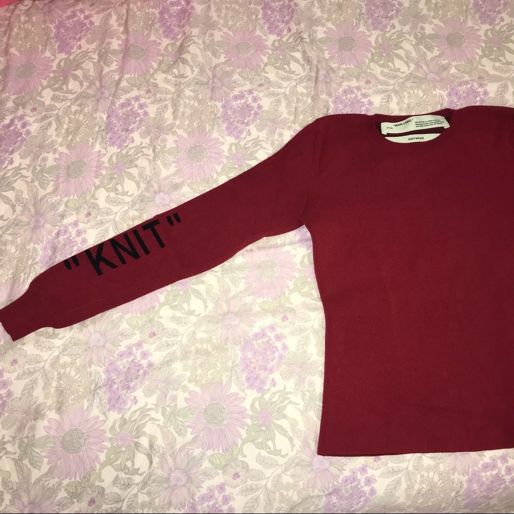 Off-White Knit Sweater (MAKE OFFERS)